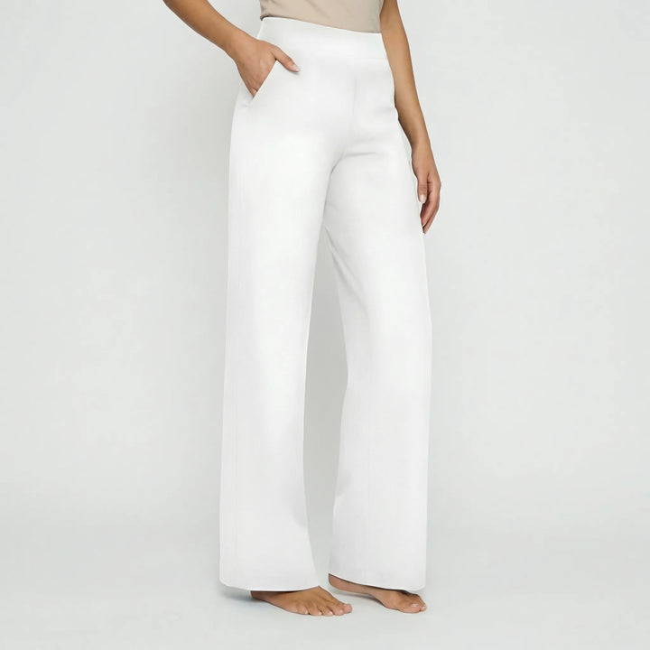 Broek dames | Hoge taille stretch broek | 1+1 Gratis