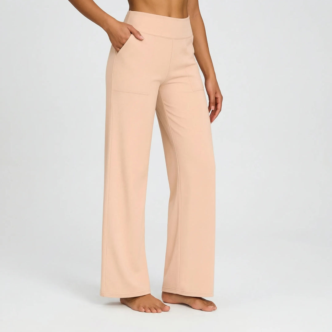Broek dames | Hoge taille stretch broek | 1+1 Gratis