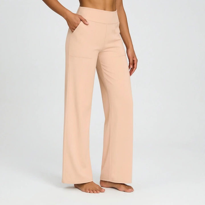 Broek dames | Hoge taille stretch broek | 1+1 Gratis