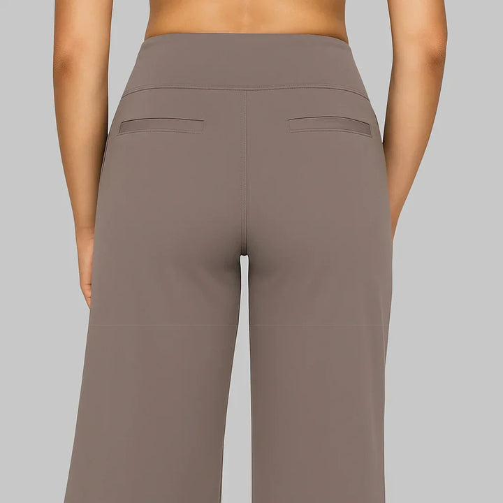 Broek dames | Hoge taille stretch broek | 1+1 Gratis