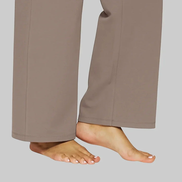 Broek dames | Hoge taille stretch broek | 1+1 Gratis