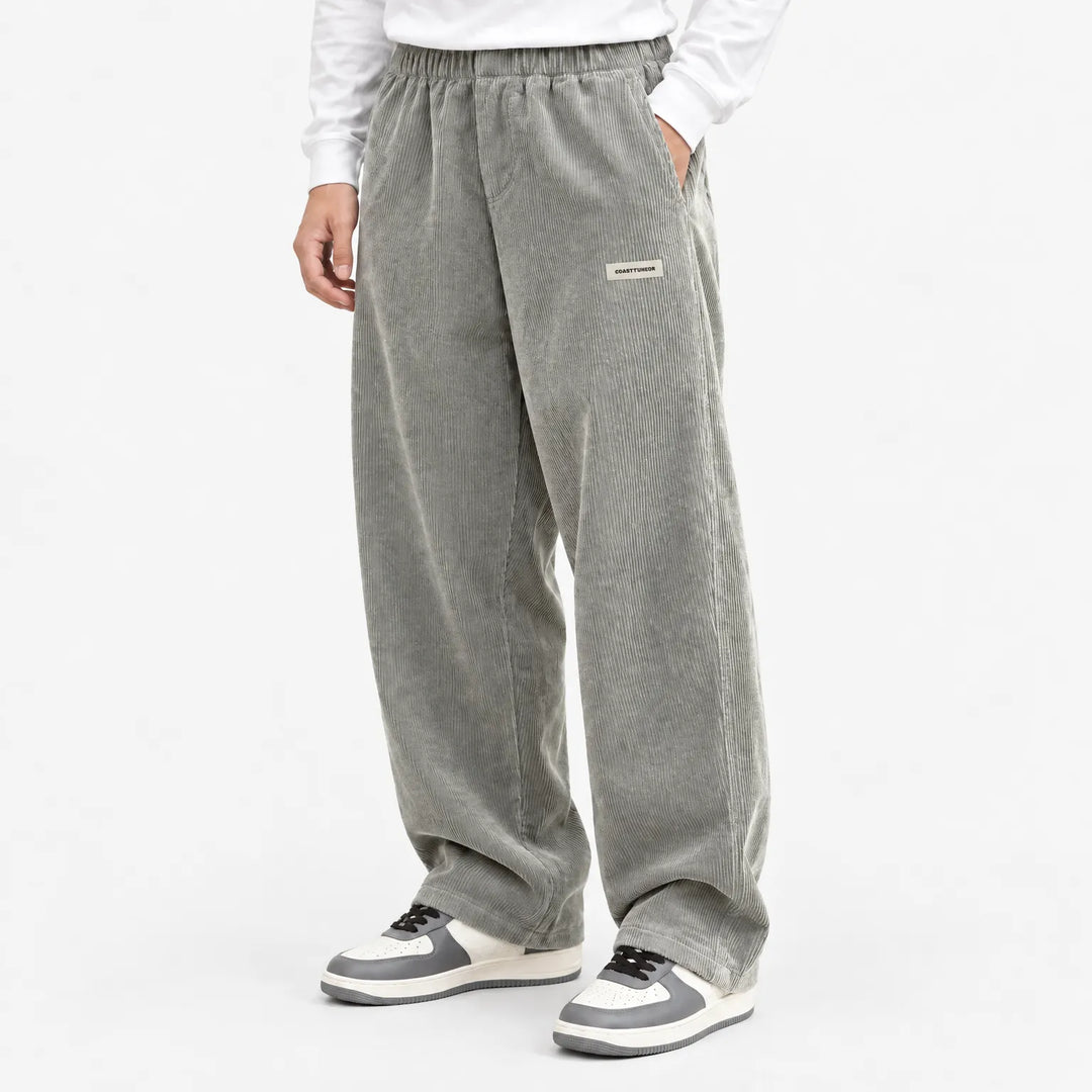 Broek heren | Corduroy broek met rechte pijp