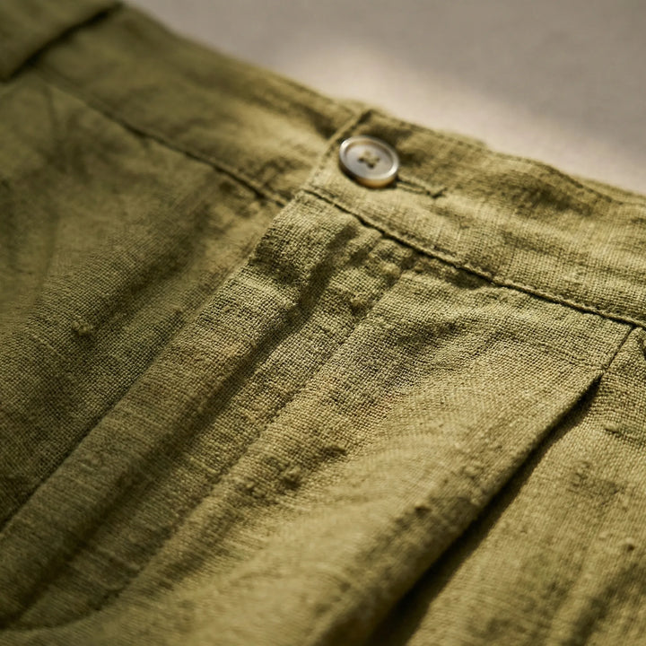 Broek heren | Katoenen zomerbroek met rechte pijp