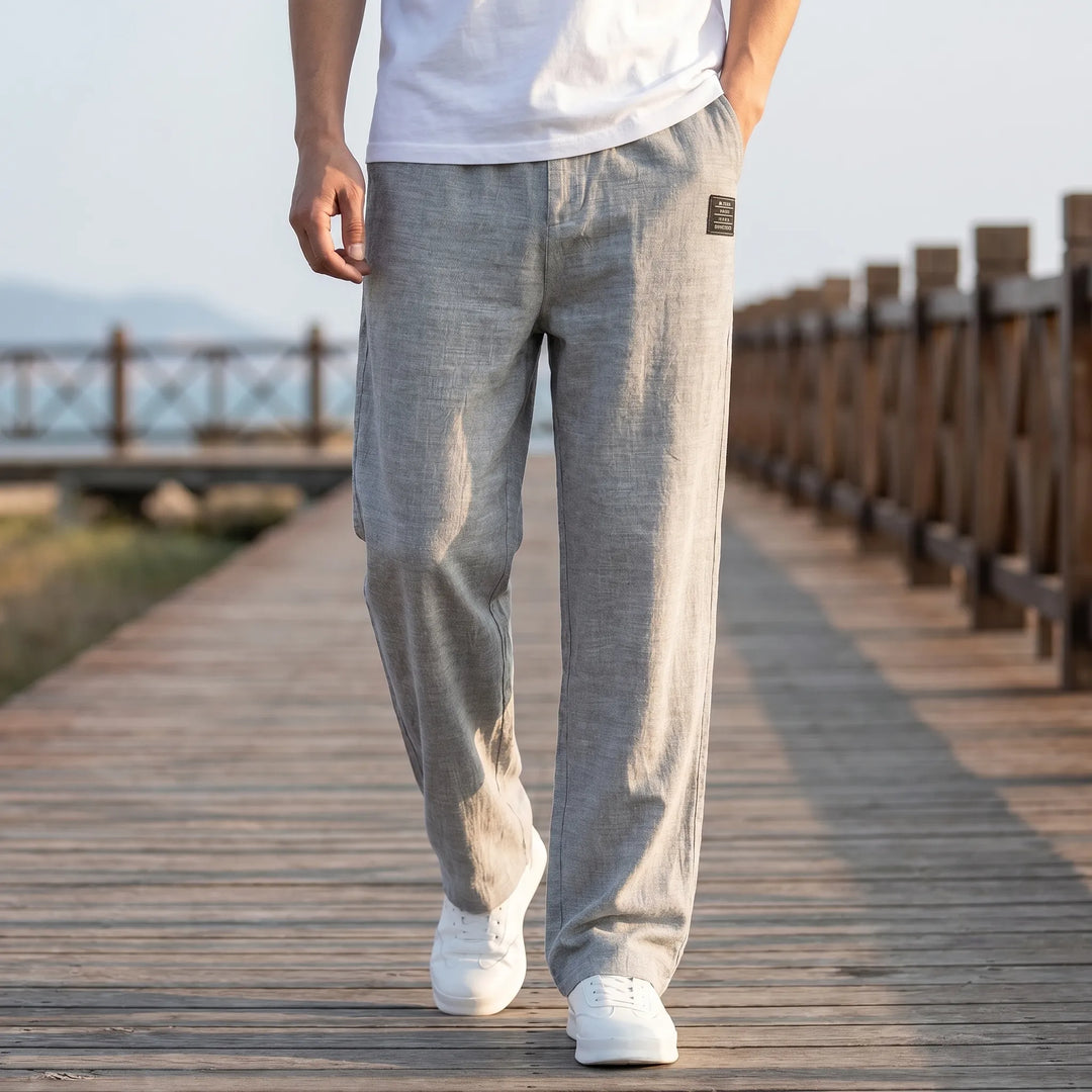 Broek heren | Luchtige casual broek met losse fit