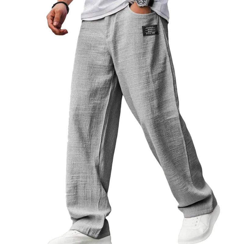 Broek heren | Luchtige casual broek met losse fit