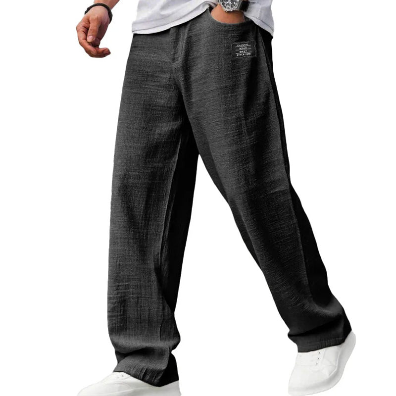 Broek heren | Luchtige casual broek met losse fit