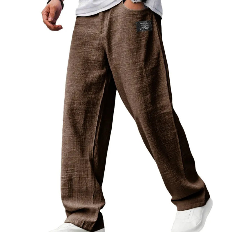 Broek heren | Luchtige casual broek met losse fit