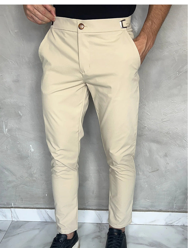 Broek heren | Slim fit broek met stretch