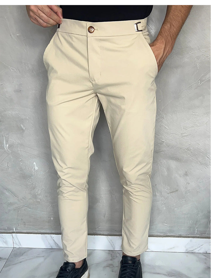 Broek heren | Slim fit broek met stretch