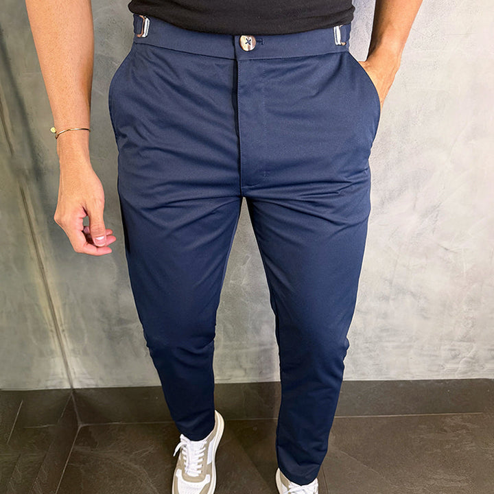 Broek heren | Slim fit broek met stretch