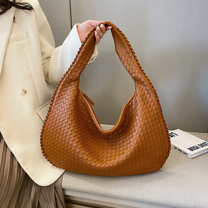 Hobo bag | Dames gevlochten schoudertas