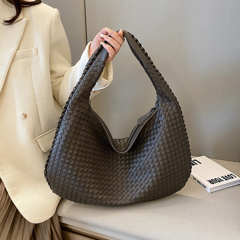 Hobo bag | Dames gevlochten schoudertas