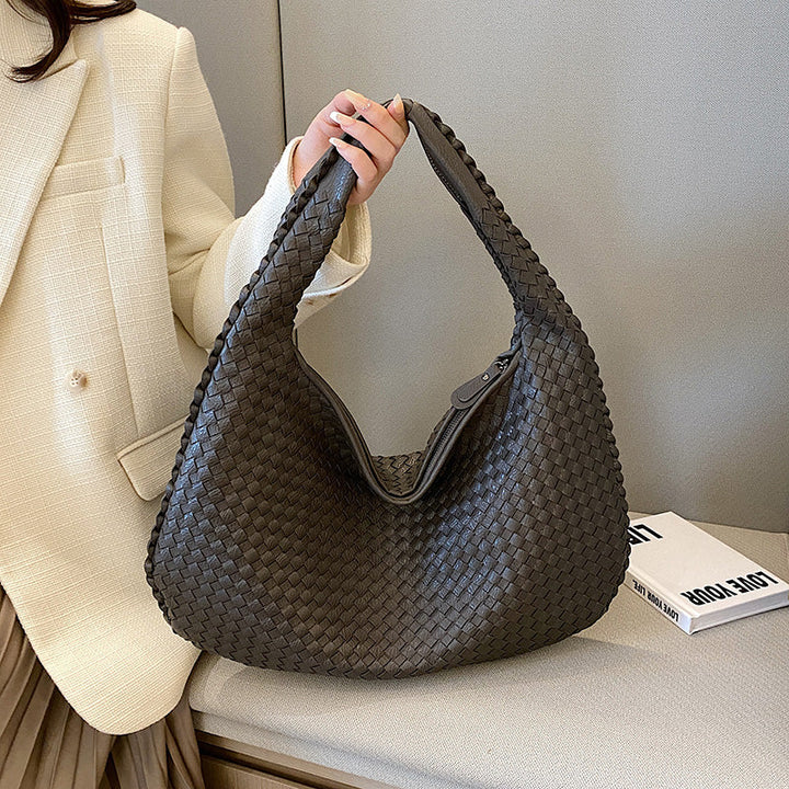 Hobo bag | Dames gevlochten schoudertas