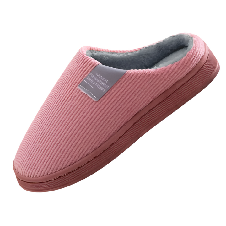 CosyRib | Warme ribstof pantoffels met voering