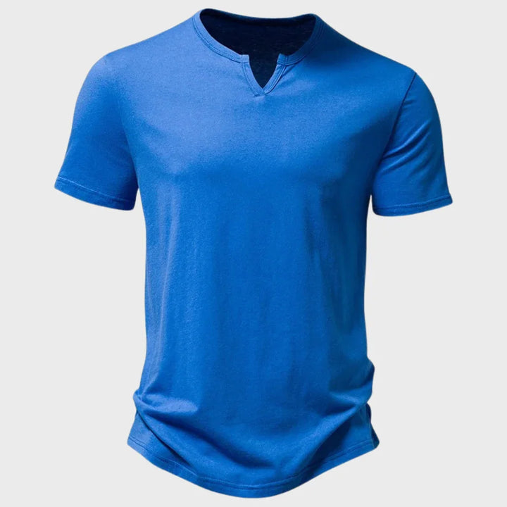 Henloft | Katoenen Henley t‑shirt voor heren