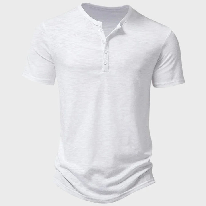Henloft | Katoenen Henley t‑shirt voor heren