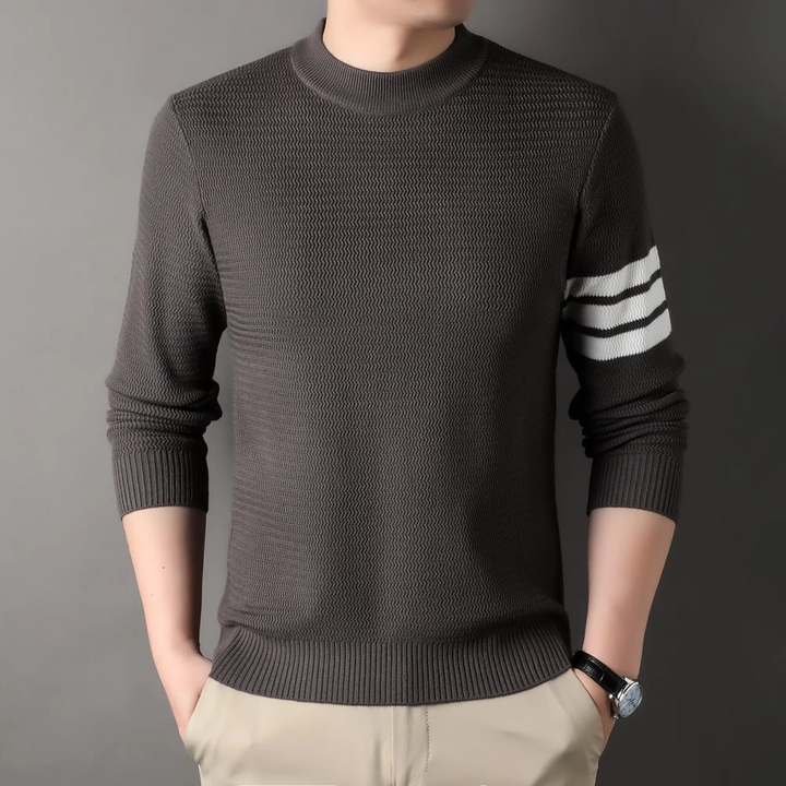 Cambridge | Luxe rib-katoen sweater met stripes