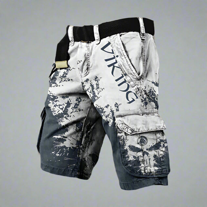 Cargo short heren | Korte broek met zakken en print
