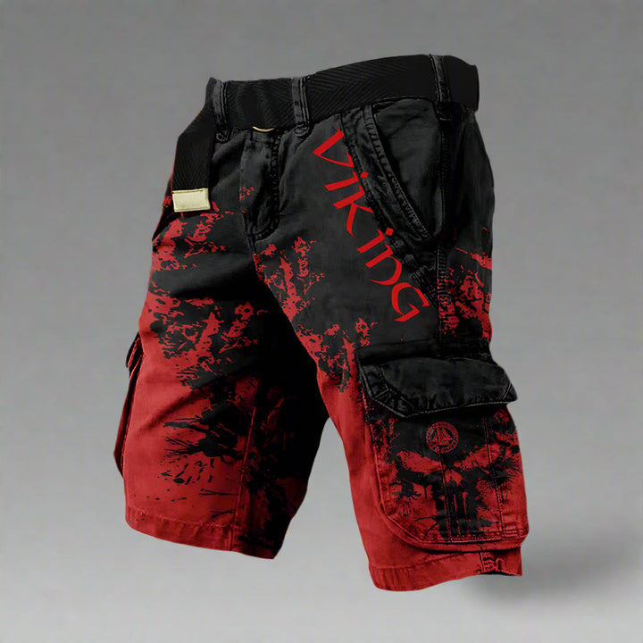 Cargo short heren | Korte broek met zakken en print