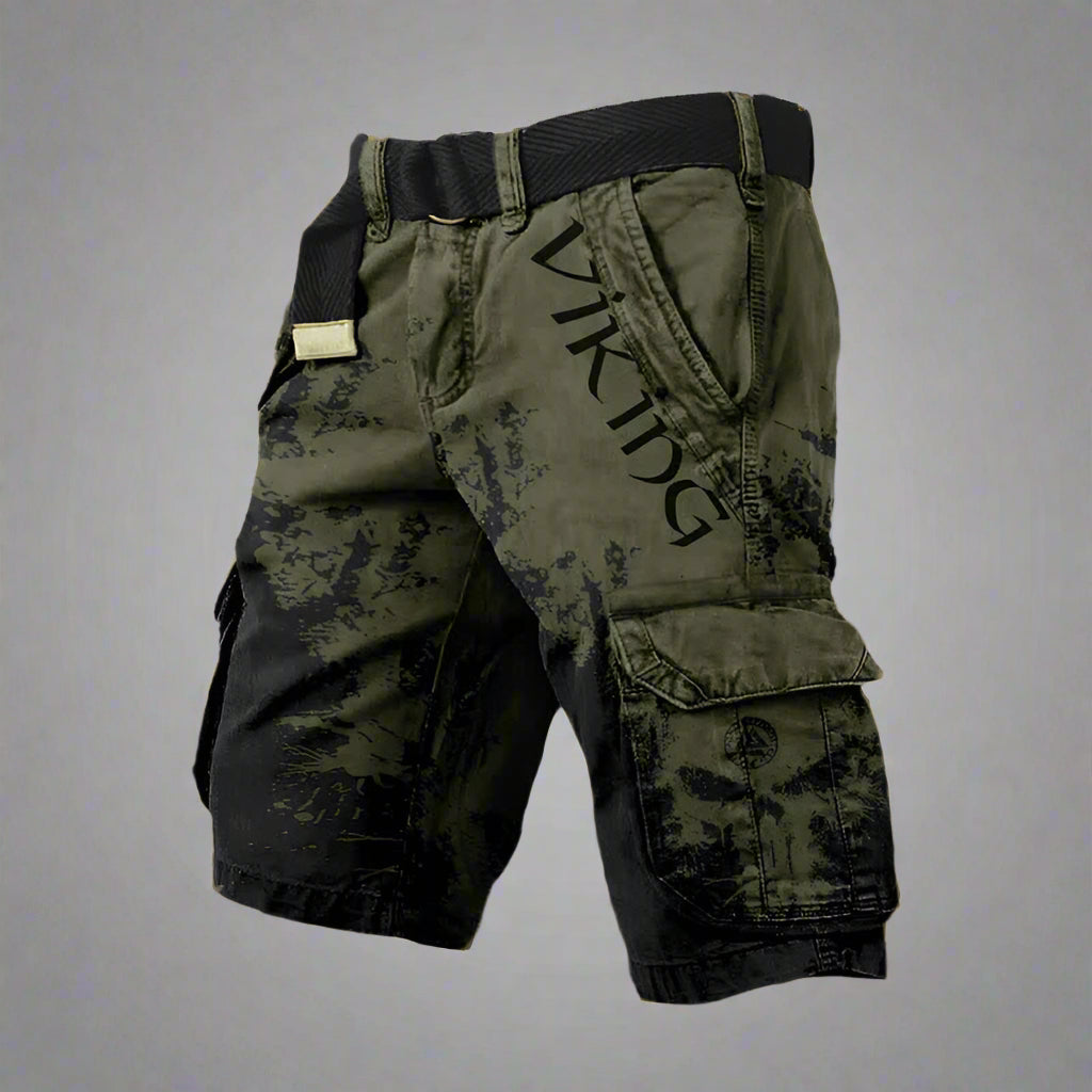 Cargo short heren | Korte broek met zakken en print