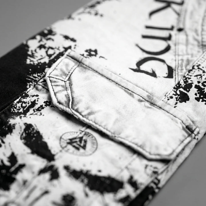 Cargo short heren | Korte broek met zakken en print