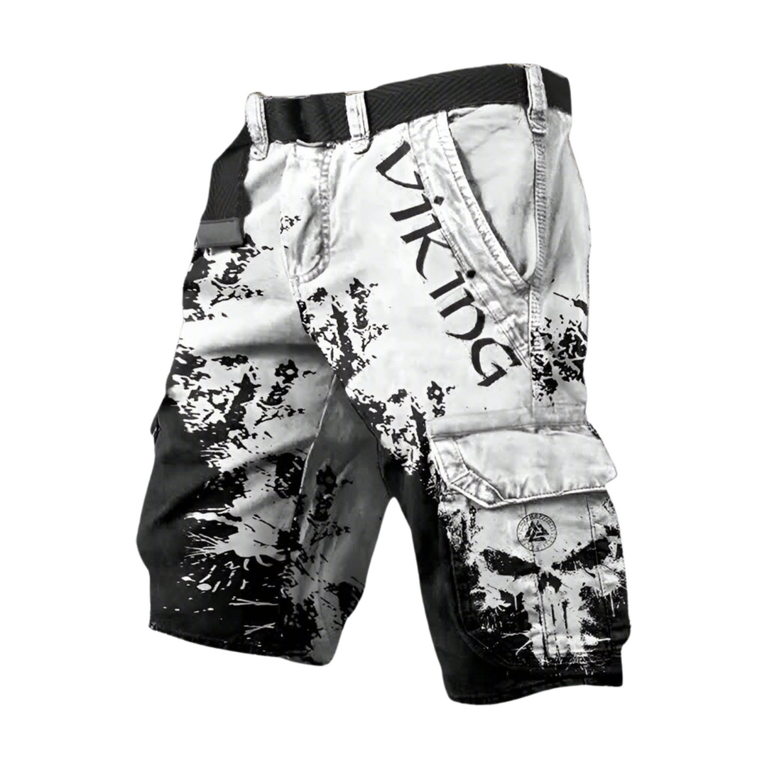 Cargo short heren | Korte broek met zakken en print