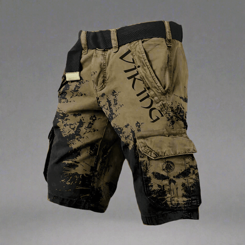 Cargo short heren | Korte broek met zakken en print