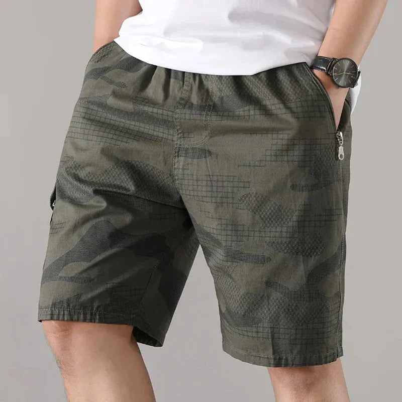 Cargo shorts heren | Camouflage short met zakken