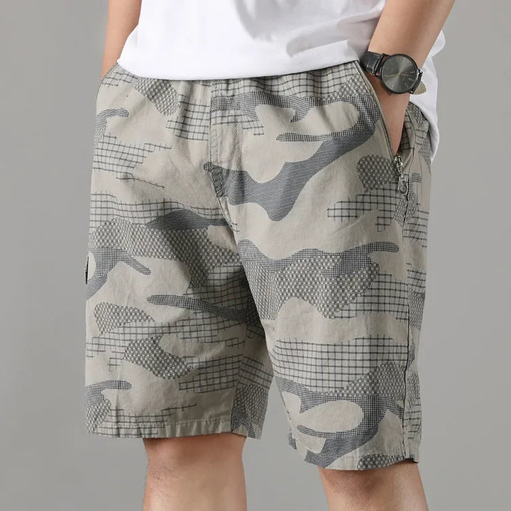 Cargo shorts heren | Camouflage short met zakken
