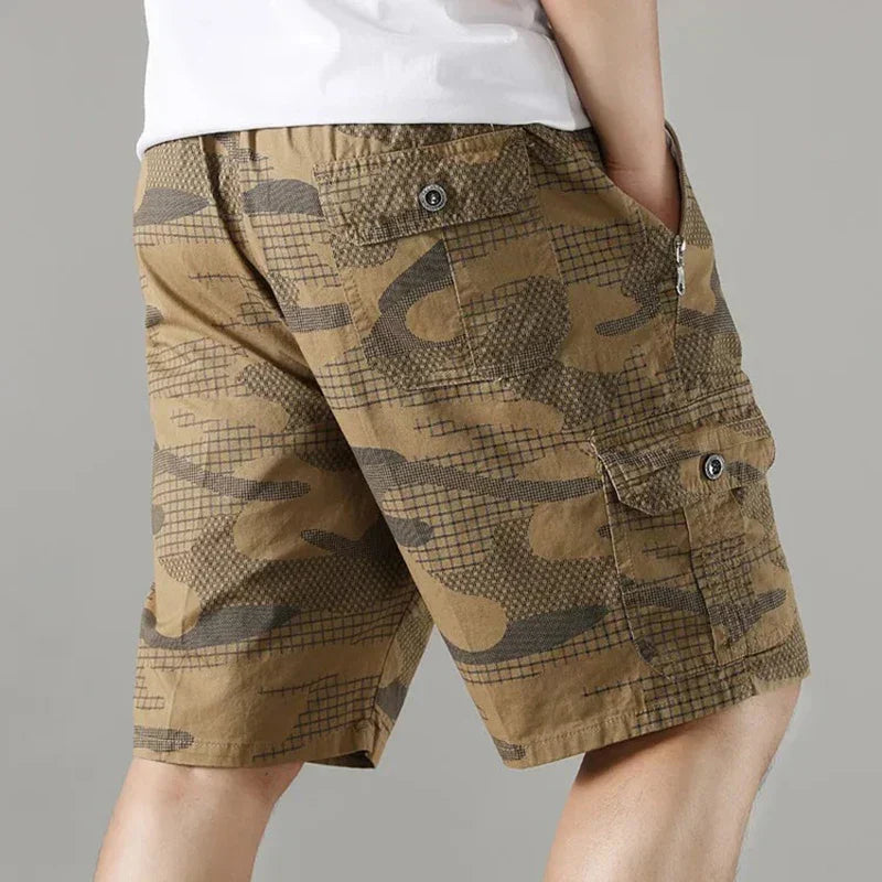 Cargo shorts heren | Camouflage short met zakken