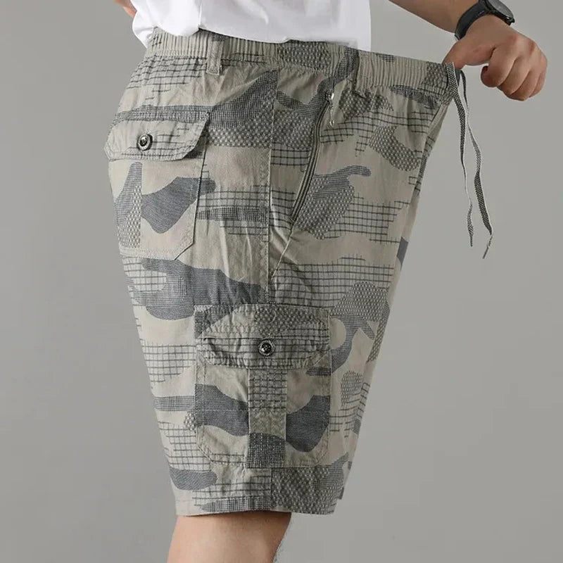 Cargo shorts heren | Camouflage short met zakken