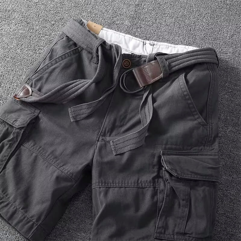Cargo shorts heren | Casual korte broek met riem