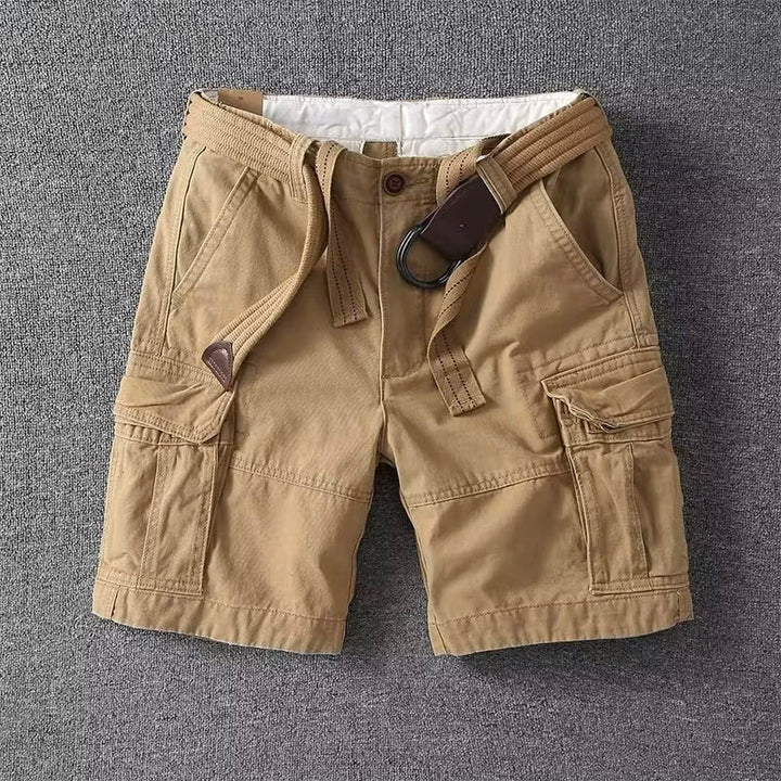 Cargo shorts heren | Casual korte broek met riem