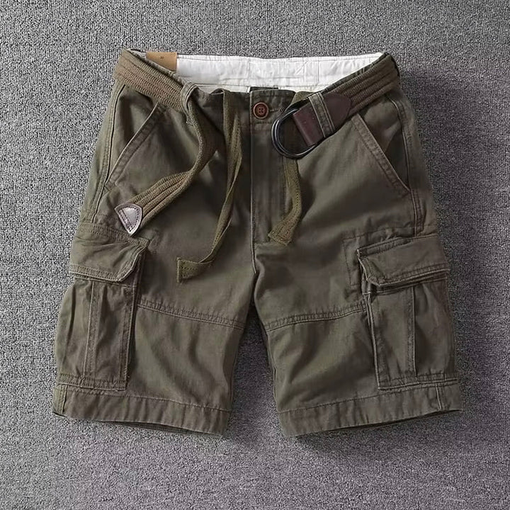 Cargo shorts heren | Casual korte broek met riem