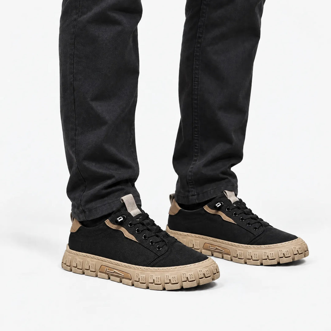 Casual heren sneakers met robuuste profielzool