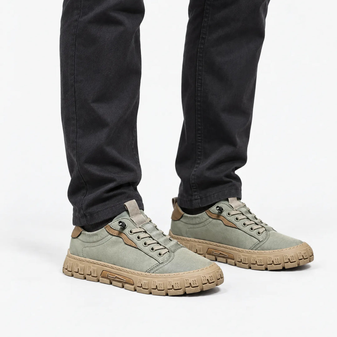 Casual heren sneakers met robuuste profielzool