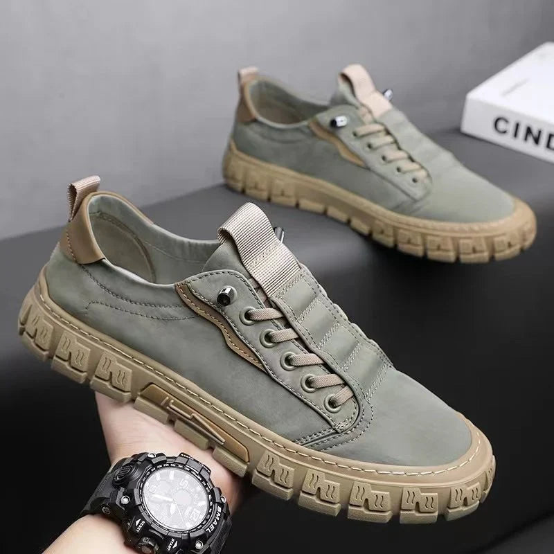 Casual heren sneakers met robuuste profielzool