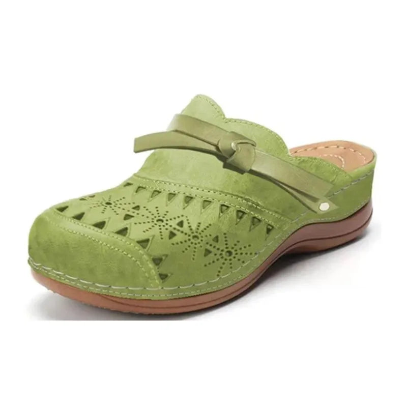 Clogs dames | Comfortabele clogs met uitgesneden patroon