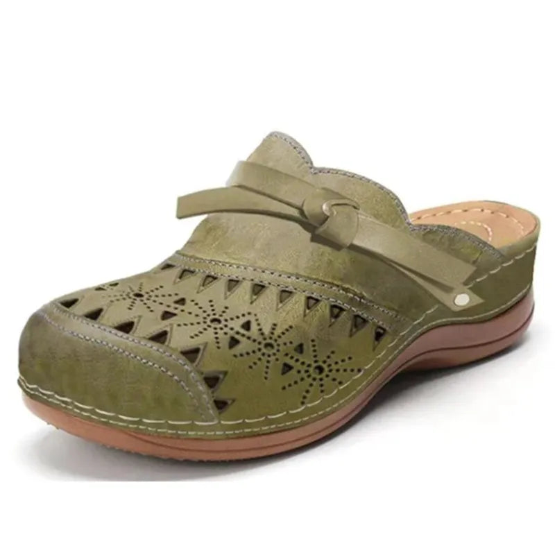 Clogs dames | Comfortabele clogs met uitgesneden patroon