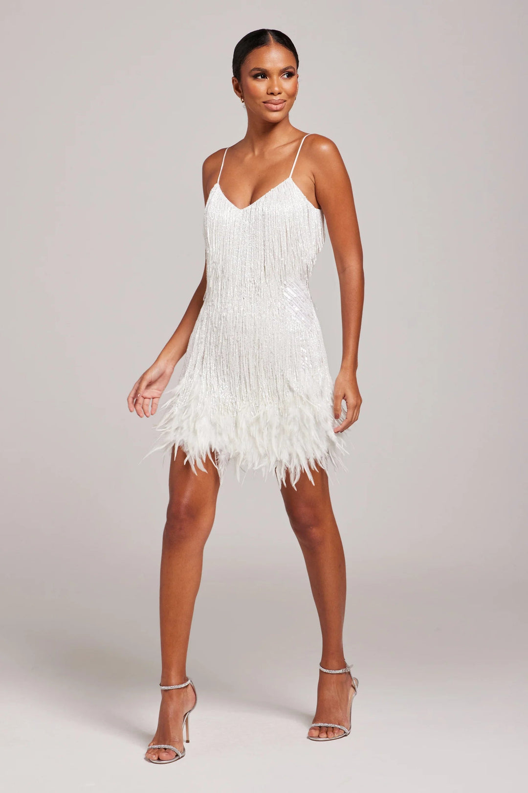 Cocktail jurk – elegante mini jurk met franjes en verfijnde uitstraling