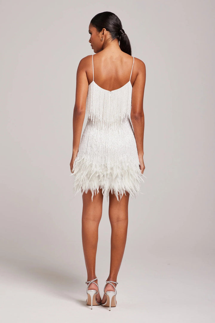 Cocktail jurk – elegante mini jurk met franjes en verfijnde uitstraling