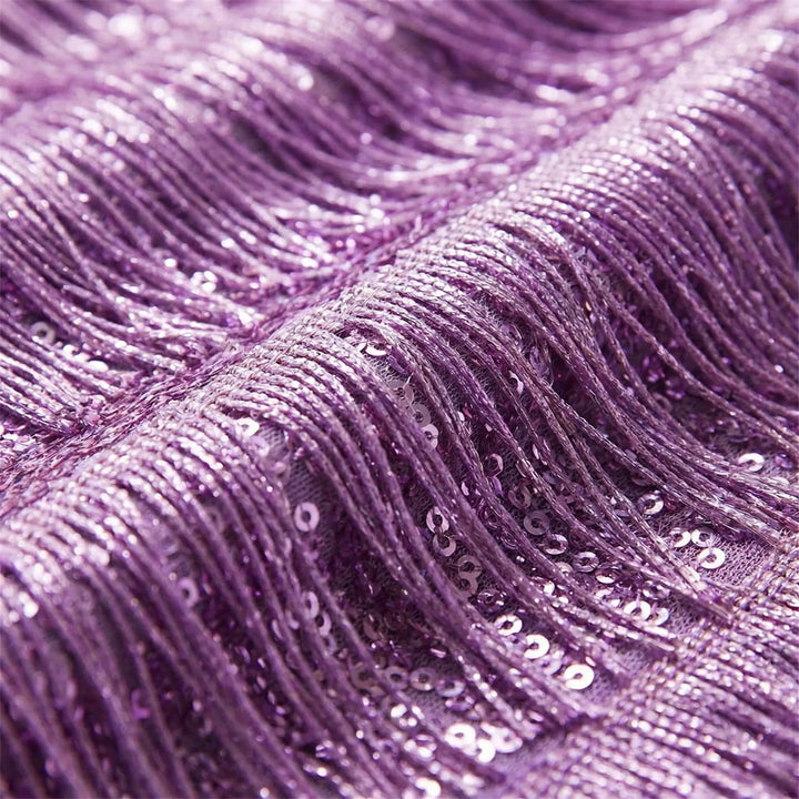 Cocktailjurk dames | Feestjurk met franjes en pailletten