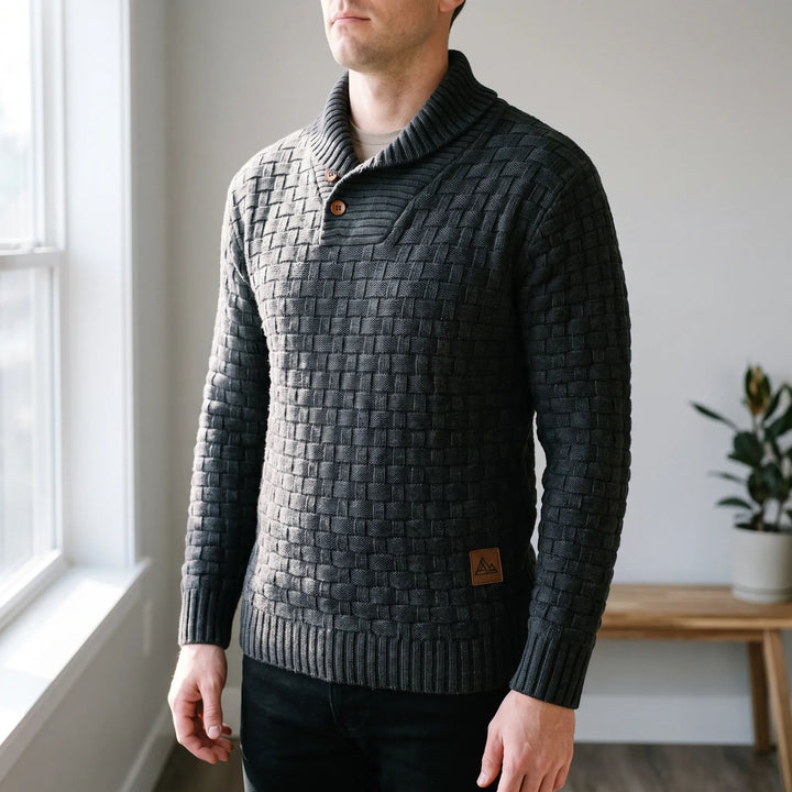 Colbert heren | Casual blazer met opstaande kraag en zakken