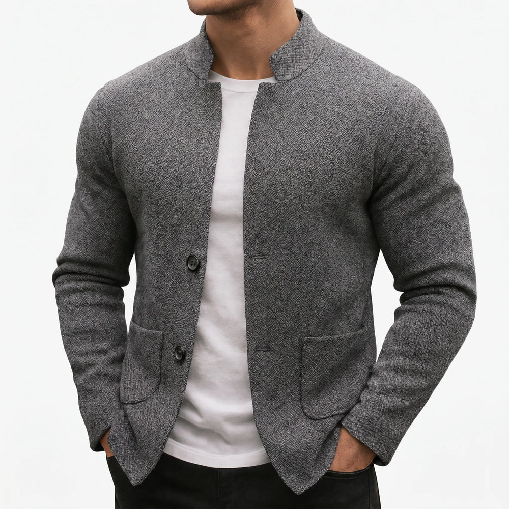 Colbert heren | Casual blazer met opstaande kraag en zakken