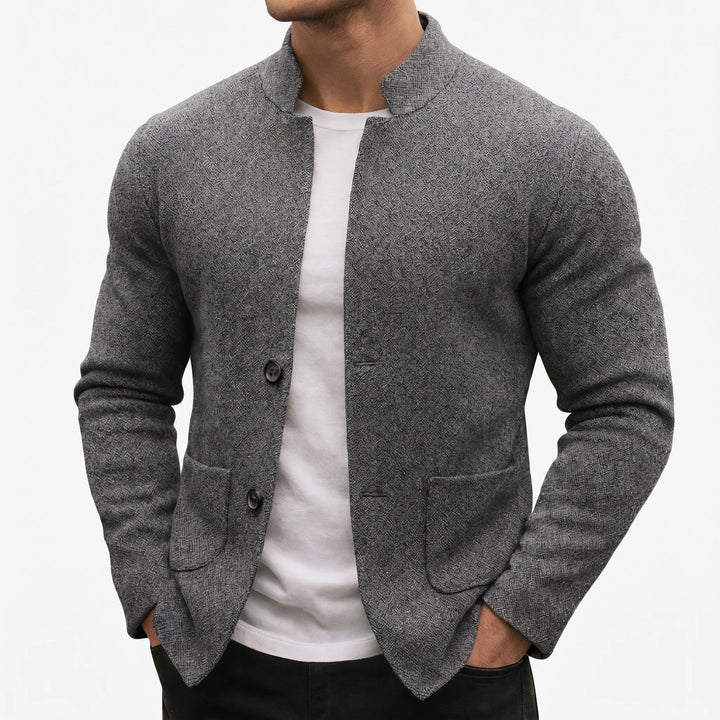 Colbert heren | Casual blazer met opstaande kraag en zakken