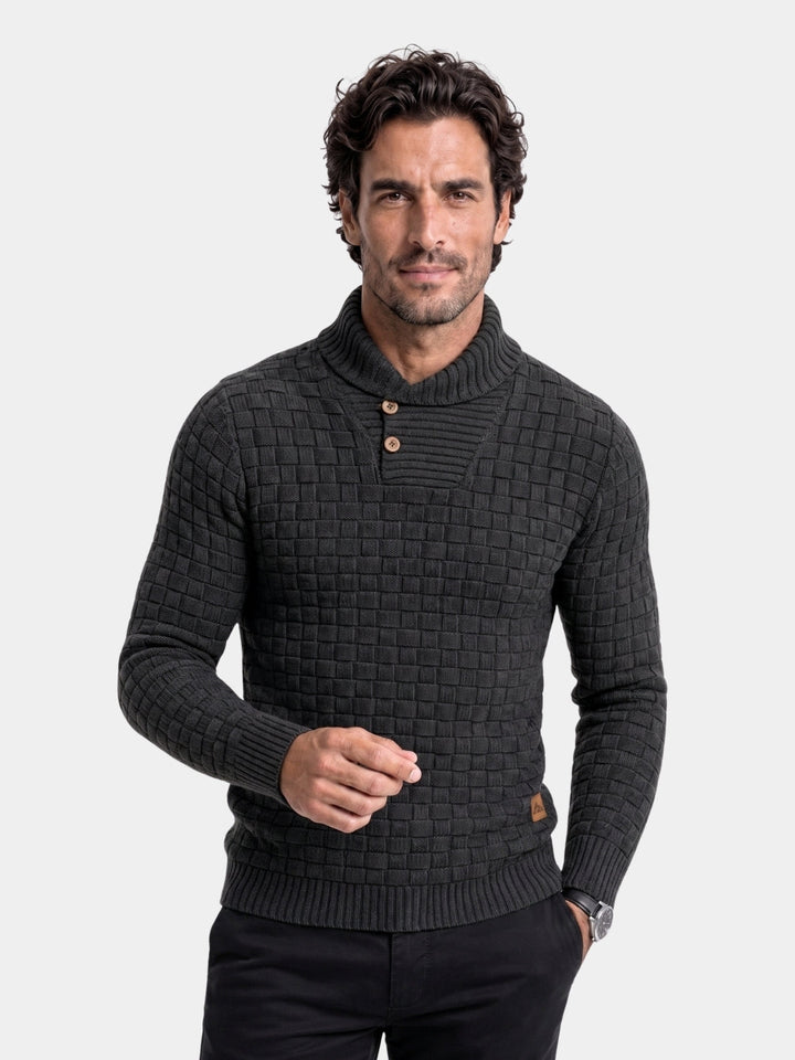 Colbert heren | Casual blazer met opstaande kraag en zakken