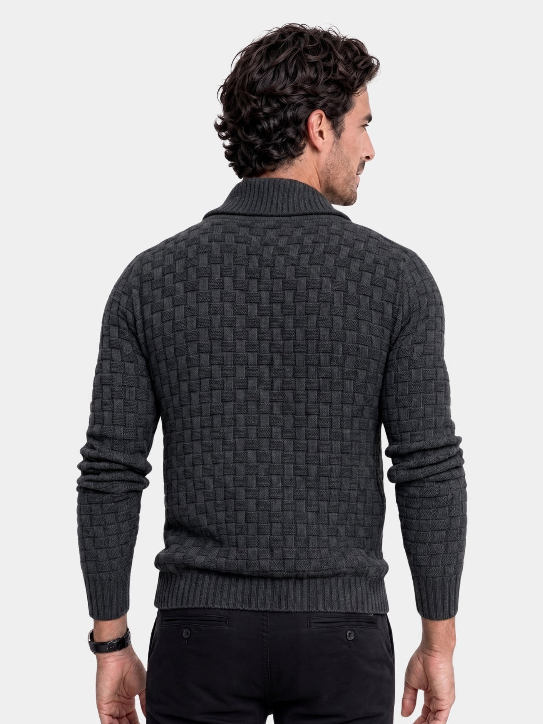 Colbert heren | Casual blazer met opstaande kraag en zakken