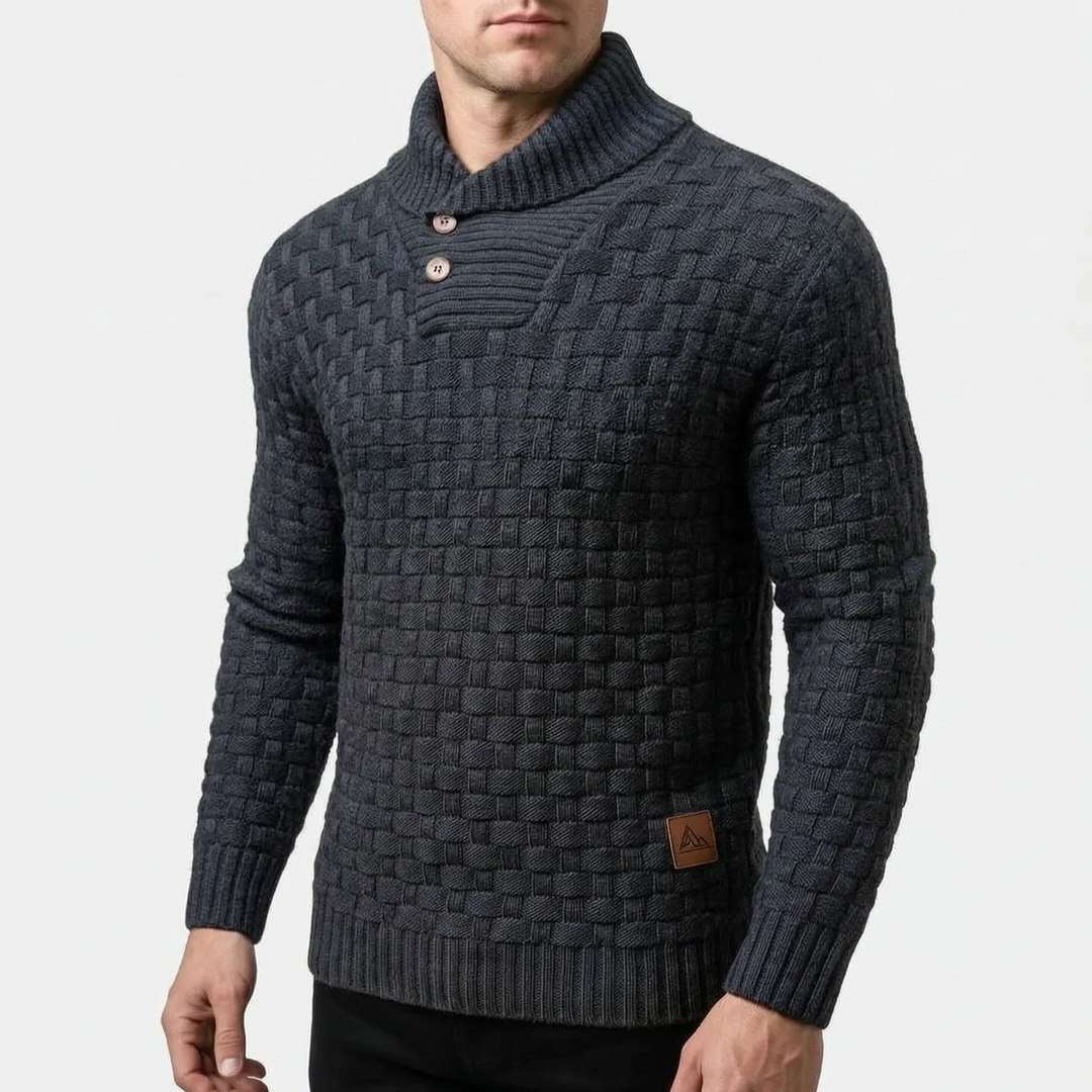 Colbert heren | Casual blazer met opstaande kraag en zakken