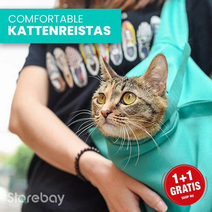 Kattenreistas | Op een comfortabele manier je kat vervoeren | 1+1 GRATIS