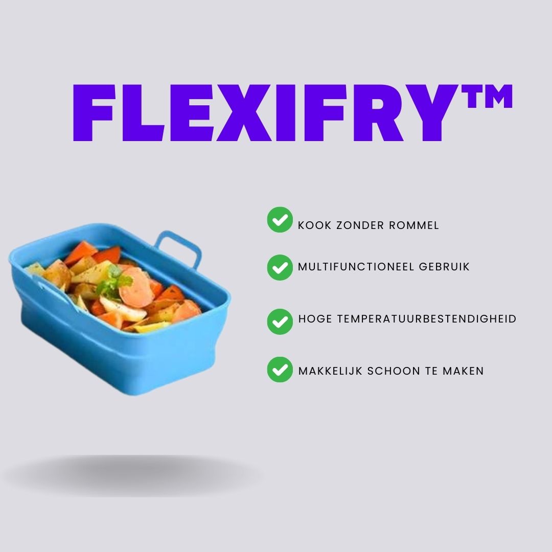 FlexiFry™ | Siliconen bakje voor airfryers